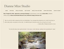 Tablet Screenshot of diannemizestudio.com